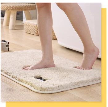 

Entrance Doormat Solid Color Thickened Water Absorption Carpet Non-Slip Mat for Bedroom Living Room Bathroom Floor Kitchen Rugs