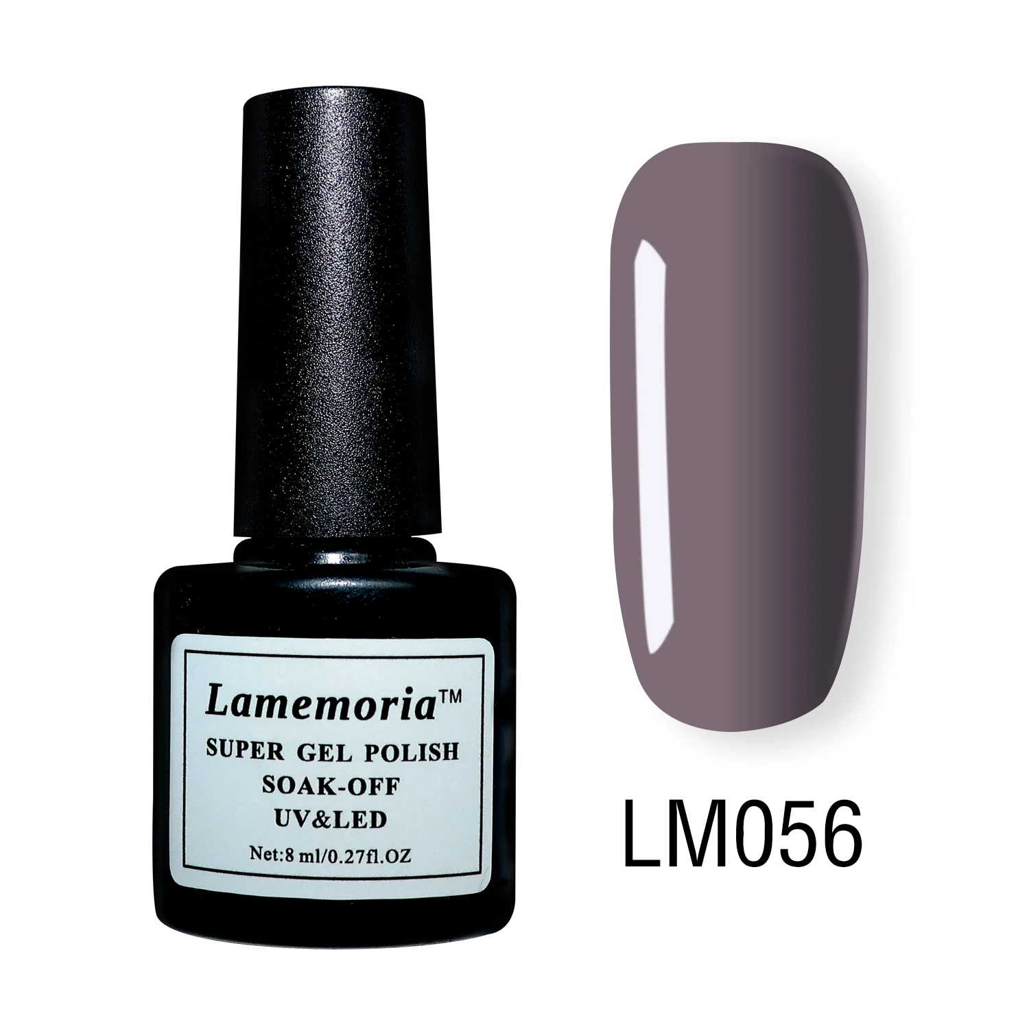 LM056 56 цветов, чистый Гель-лак для ногтей, черный, белый цвет, 8 мл, полуперманентный УФ-лак для ногтей, декоративный светодиодный - Цвет: LM056