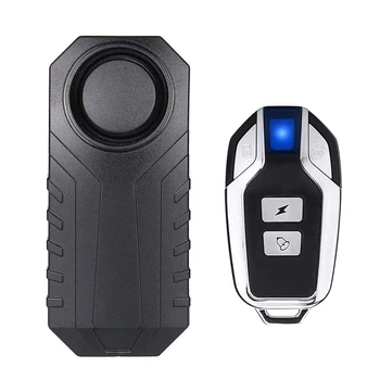 

Free Shipping Wireless Motorcycle Bicycle Alarm Security Anti-Theft Alarm With Remote Control IP55 Waterproof 113 DB Super Loud