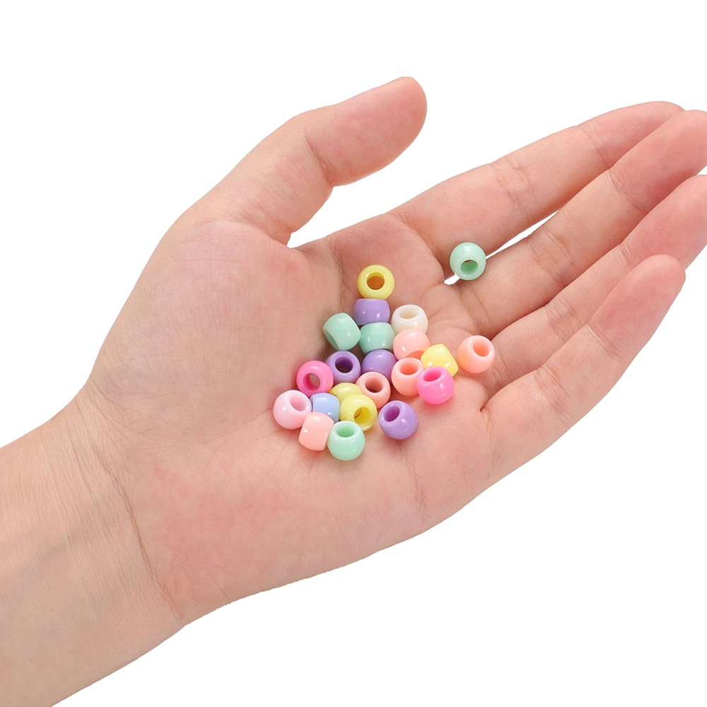 50-200pcs/lot 8.3x5.8mm Charm Czech Multi ABS Acrylic Beads For DIY Bracelet Necklace Earring Jewelry Making Accessorie Supplies