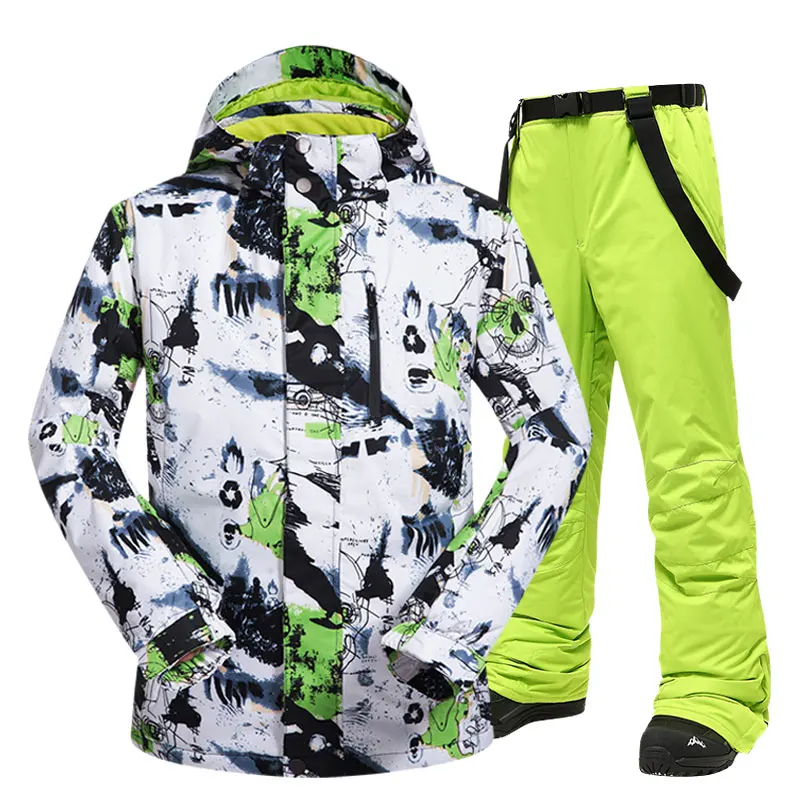 Best Ski Suit Men Winter New Outdoor Windproof Waterproof Thermal Snow Jacket And Pants Clothes Skiing And Snowboarding Suits Brands