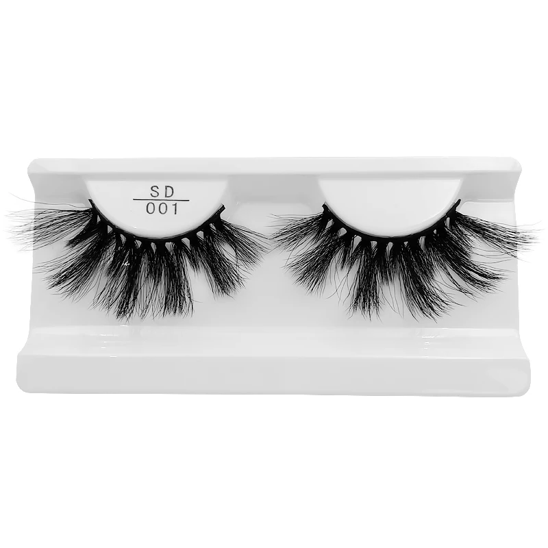 

YSDO 1 Pair 25MM Long Lashes tapered Dramatic Fluffy False EyeLashes All Hand Made Lashes Makeupparty Dramatic Fake EyeLashes