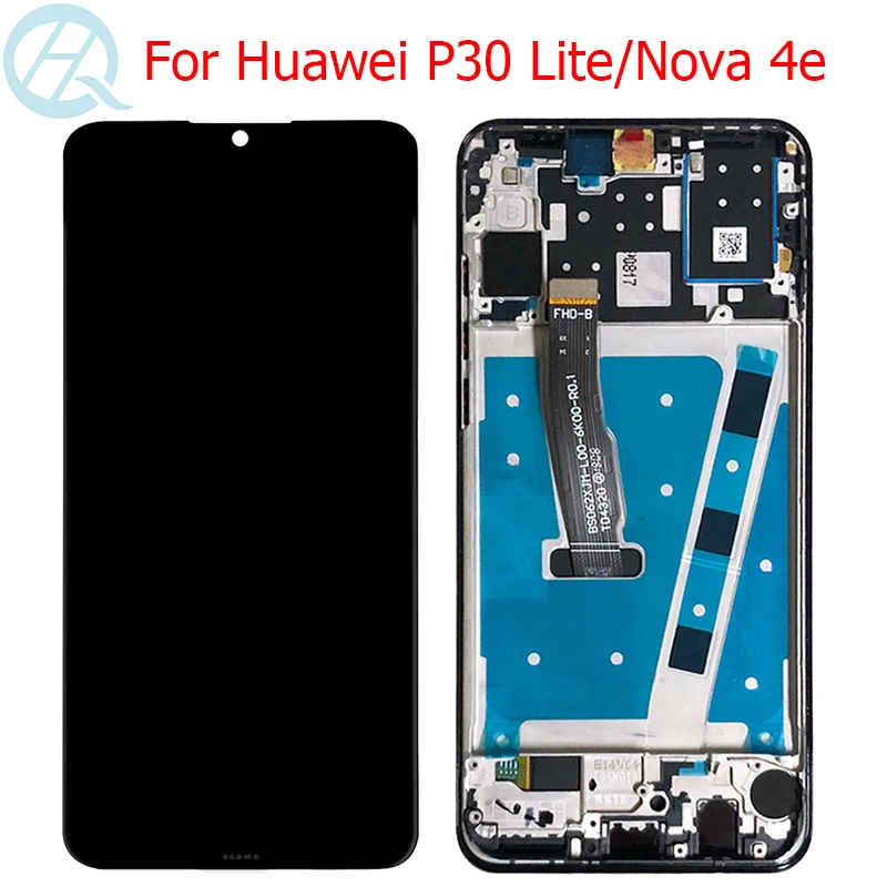 Оригинальный P30 Lite LCD для Huawei дисплей с рамкой 6 15 &quotHuawei Nova 4e MAR LX1 LX2 AL01 сенсорный
