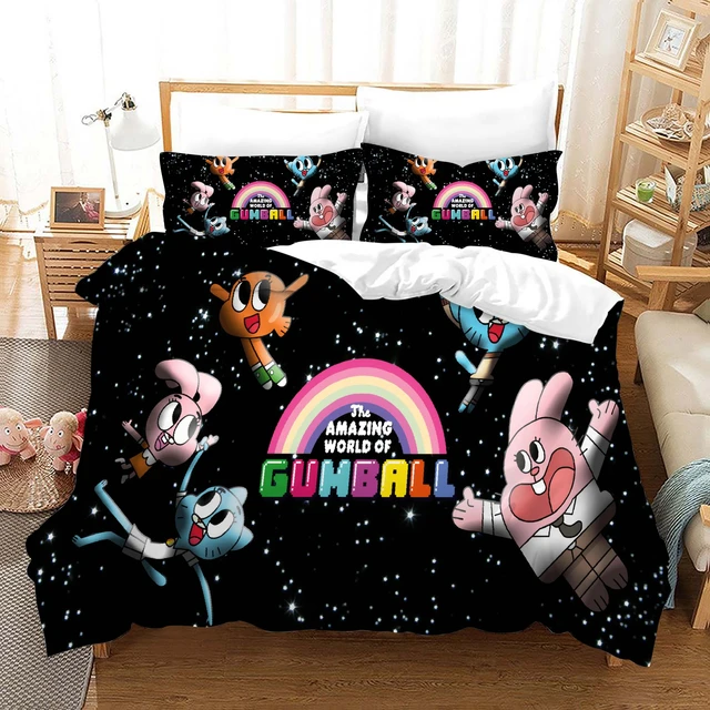 Crianças jogo de cama dos desenhos animados jogos gumball capa edredon para  crianças presentes 3d kawaii consolador capa roupas queen size roupa cama -  AliExpress