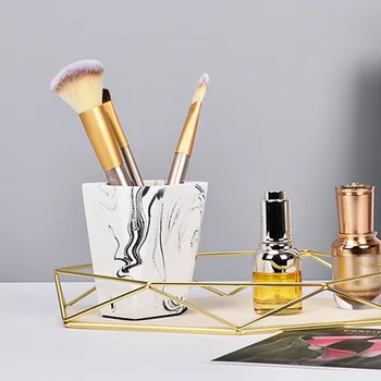 

Storage Home Office Cement Pen Holder Stationery Flower Pot Makeup Large Capacity Bedroom Desk Organizer Multifunction Student