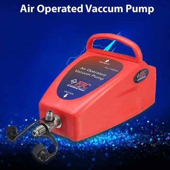 

4.2CFM A/C Conditioning System Tool Operated Vacuum Pump Auto 1/2" ACME (R134a) & R12 Connector 80~150PSI Pressure