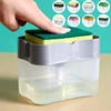 2 in 1 Scrubbing Liquid Detergent Dispenser Press-type Liquid Soap Box Pump Organizer Kitchen Tool Bathroom Supplies ► Photo 1/6