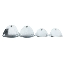 4 шт. ударопрочный алюминиевый коврик прочная танцевальная обувь износостойкая Нижняя развлекательные аксессуары латинский звук с винтами