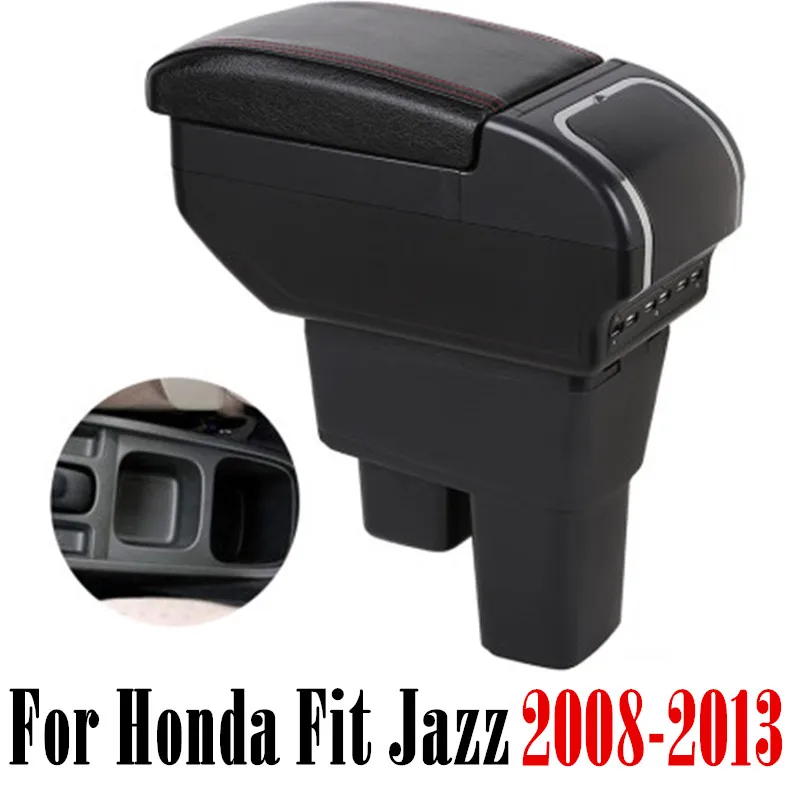 Подлокотник для Honda Fit Jazz 2008 2013 двухслойный Большой Космический центральный