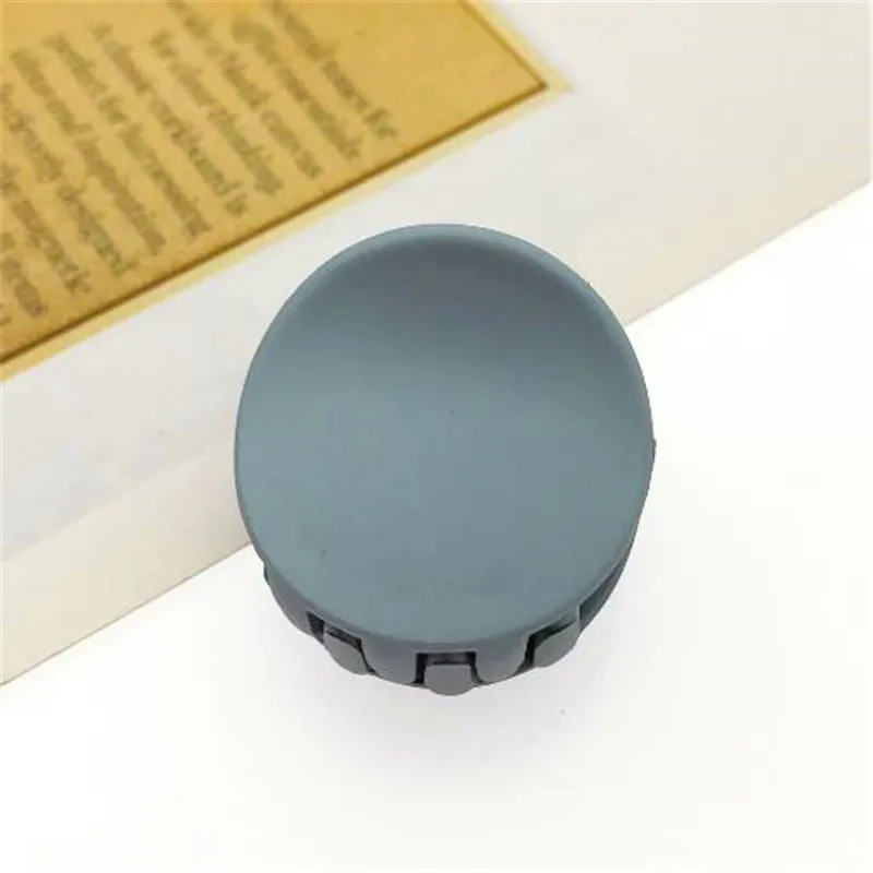 Dark Blue Модные женские Когти для волос, стильный пластиковый цвет конфеты мини зажим для когтей, акриловый Краб заколка для волос, аксессуары для укладки волос - Цвет: Dark Blue
