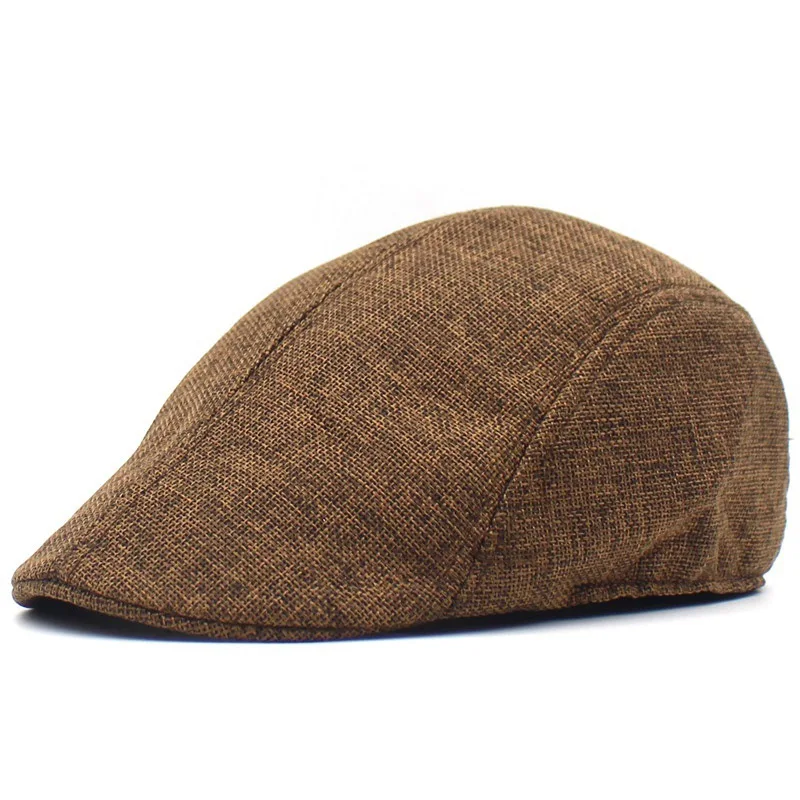 Brown Beret FS, винтажные мужские тонкие хлопковые береты для гольфа, для вождения, таксистка, шляпа газетчика, плоская плюща, береты для женщин, дышащие, Casquette Plate Homme - Цвет: Brown Beret