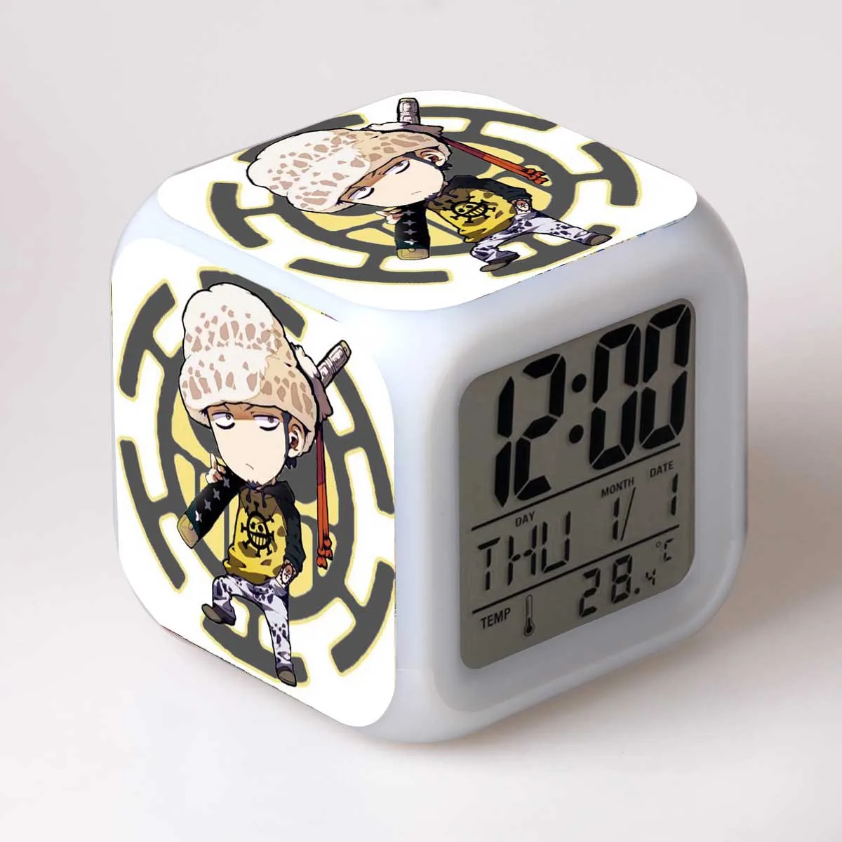 13 Цельный мультяшный будильник детские игрушки Led reloj будильник, цифровой Электронные часы с будильником Пробуждение свет стол reveil wekker - Цвет: 13
