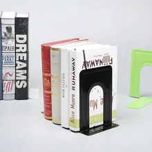 1 Пара Противоскользящие книжные концы простая жизнь портативная металлическая, для книги подставка-держатель в виде ракушки канцелярские школьные библиотеки студенческие офисные поставки