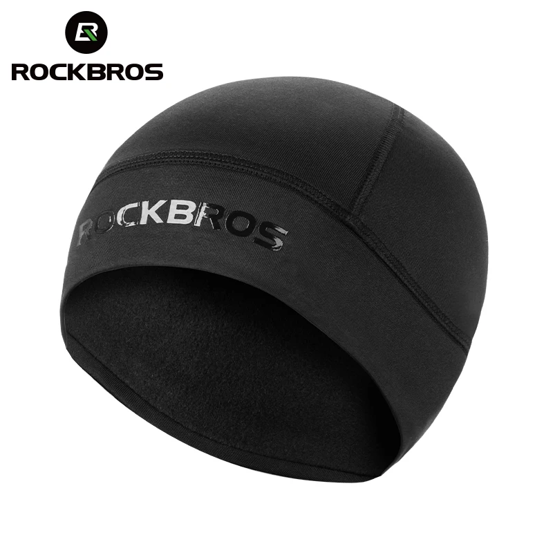 ROCKBROS зимняя велосипедная Кепка ветрозащитная Теплая Флисовая для бега катания