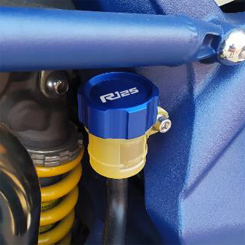 CNC 리어 브레이크 유체 저장소 캡 실린더 커버 및 가드 커버, 야마하 YZFR125 YZF R125 2014-2024 오토바이 보호대