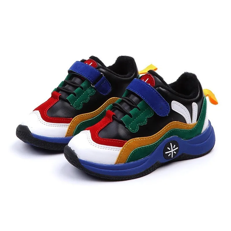 

CNFSNJ Children Casual Shoes for Spring winter Boys Girls Mesh sneaker 2020 Hot New warm plus Kids Shoes 26-36