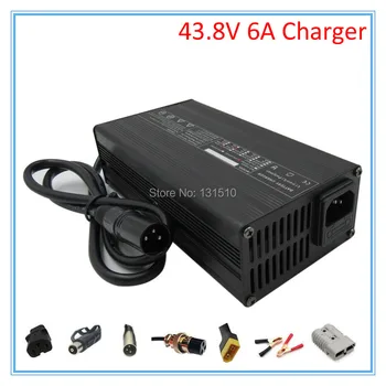 

300W 43.8V 6A LiFePO4 battery Charger 36V 6A smart charger XLRM Port with aluminum case Used for 12S 36V LiFePO4 LFP battery