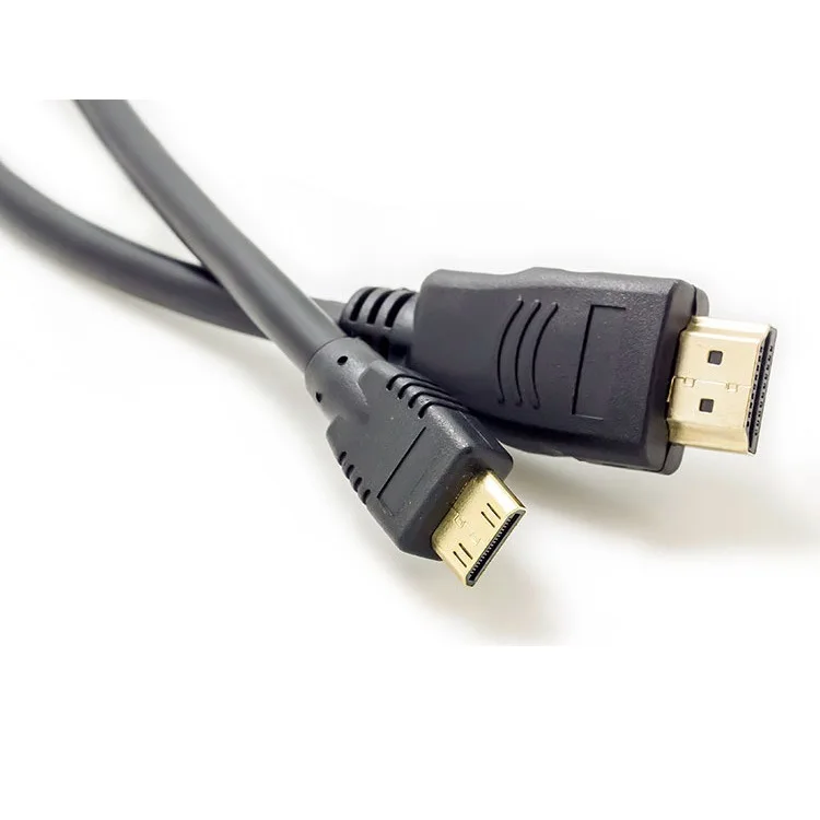 

RIVOER HDMI to mini HDMI to mini HDMI cable double magnetic ring gold-plated head Mini HDMI cable 1.5m HD cable