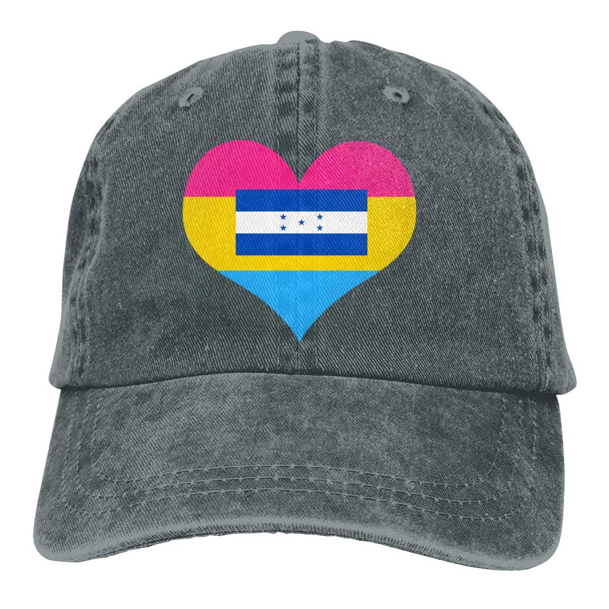 TSDFCMen женские регулируемые джинсы бейсболка Pansexual сердце флаг гонраса бейсболка| |
