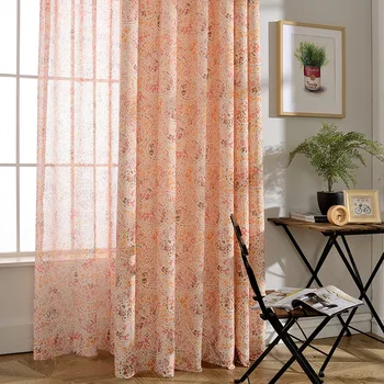 

Curtain Fabrics Factory Sells Modern Simple European Abstract Printed Cotton and Linen Curtains for Living Room Bedroom