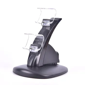

Controller Charger Dock LED Dual USB For PS4 Charging Stand Station Cradle for Sony Playstation PS4 Slim Controller