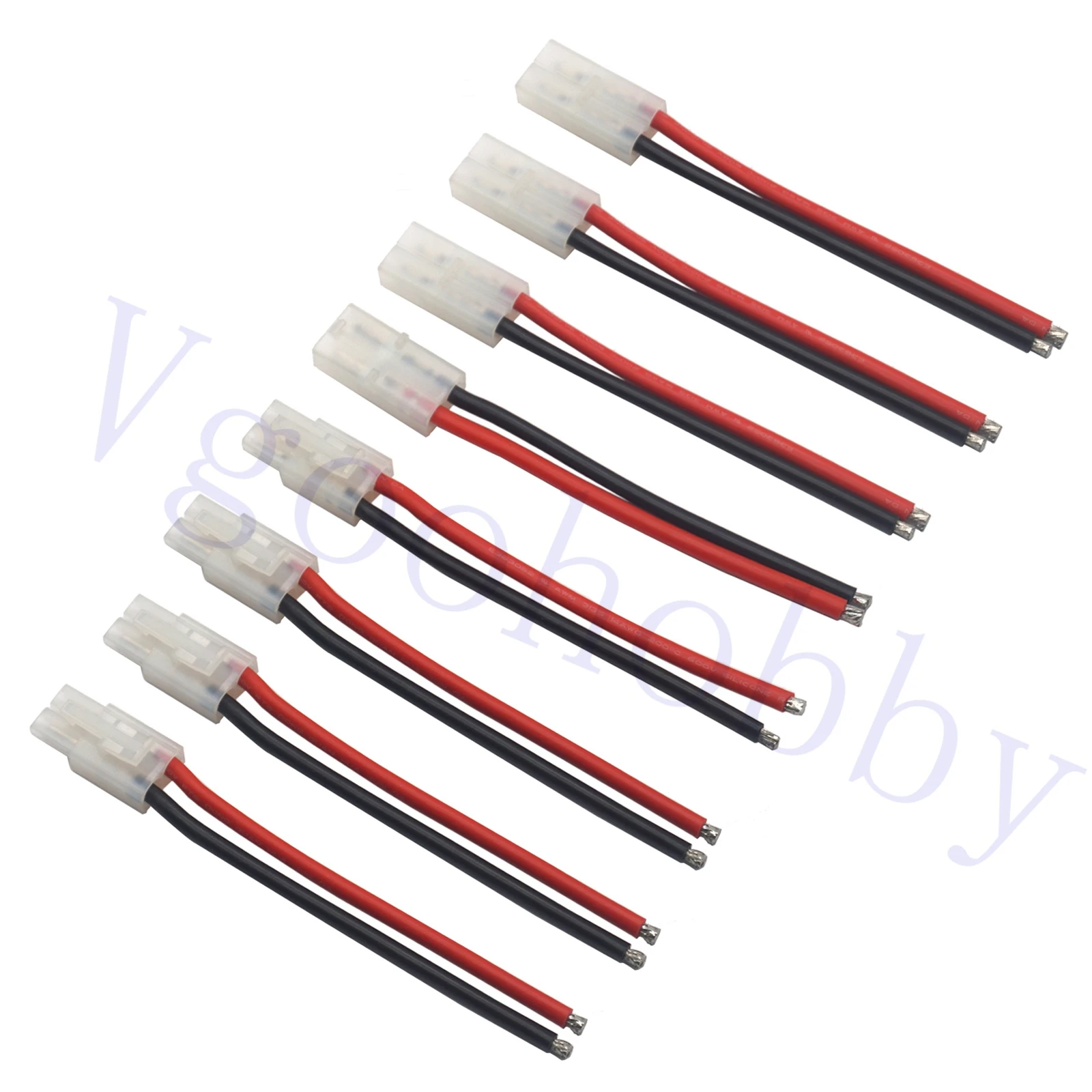 

4Pairs Tamiya Style Plug Male Female Connector Adapter with 10cm 14AWG Silicon Wire Cable for RC Car Lipo Battery Charger