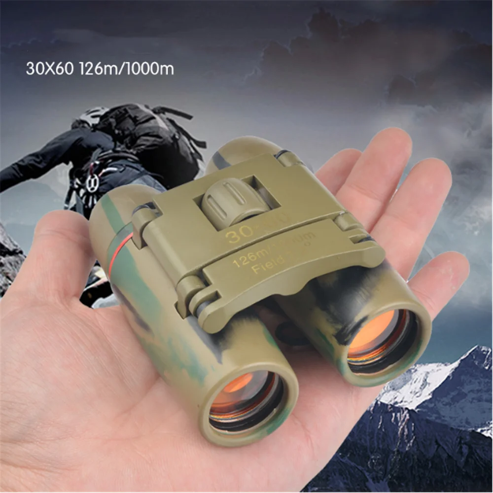 

Sakura camouflage red film double cylinder non-infrared pocket compact low light level night vision telescope 30x60