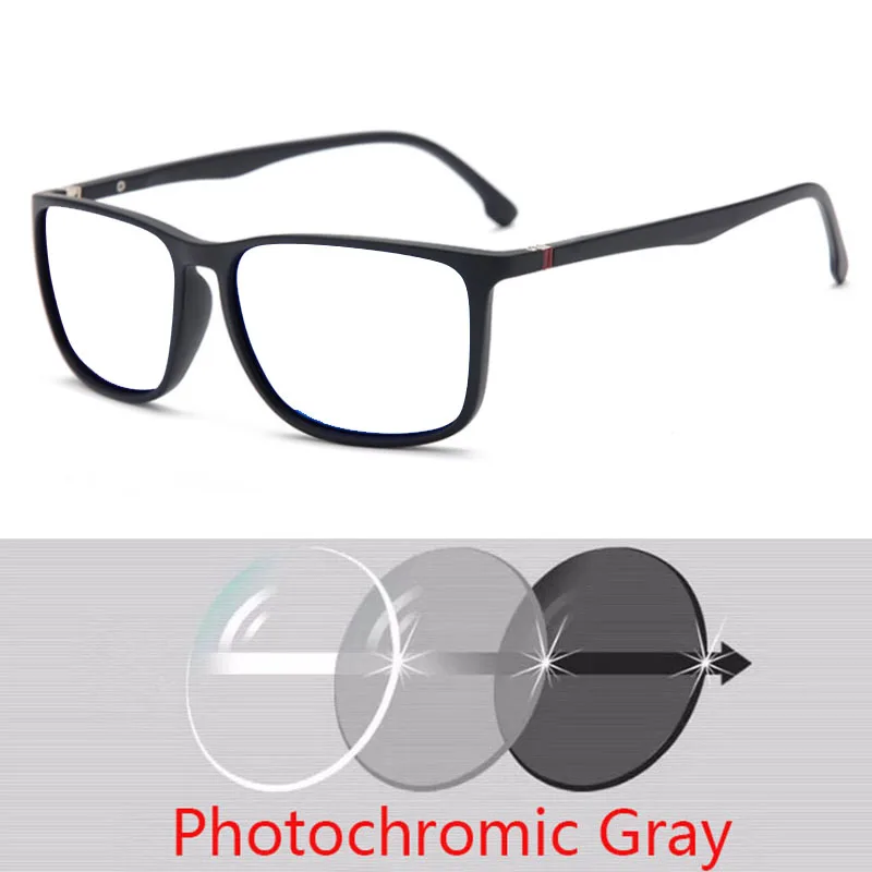 Kwadratowe spolaryzowane okulary mężczyźni Anti Glare Minus Tea Lens 8 Kwadratowe spolaryzowane okulary mężczyźni do wyszczuplania nóg Anti Glare Minus Tea Lens okulary korekcyjne dioptrii 0 -0.5 -0.75 -1.0 To -6.0 6
