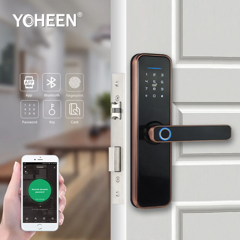Умный Замок YOHEEN с Wi Fi и управлением через приложение|Электрический замок| |