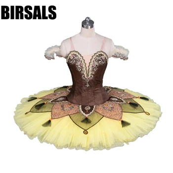 

Gold Yellow Competition Ballet Tutu Costume Professional Tutu Ballet for Dance Performance Troupe Classical Ballet Tutu BT9084
