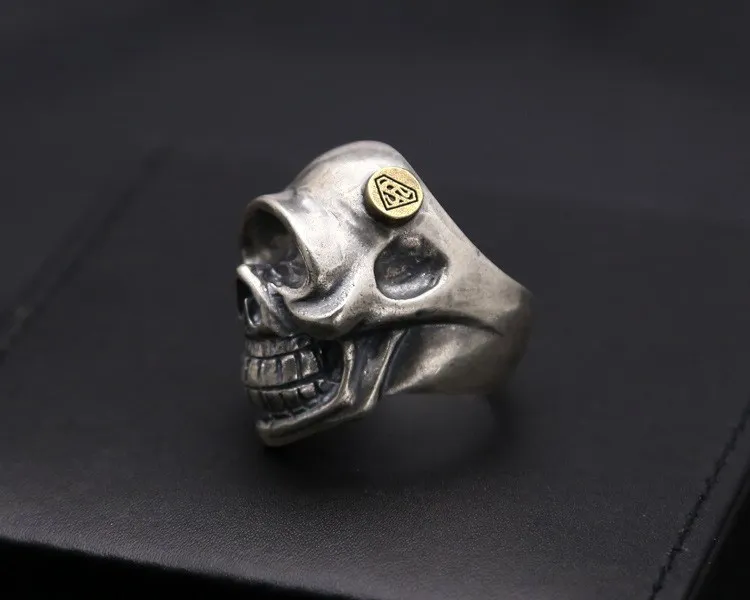 925 sterling silver ring domineering skull styling couple fashion personality retro simple ring to send lover gift hot new