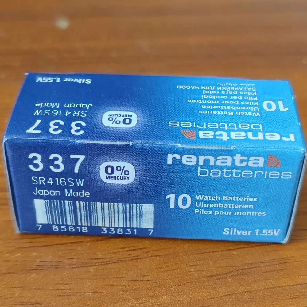 Renata Швейцарский аккумулятор 337 SR416SW 1 55 V для часов серебро RENATA часы батареи |