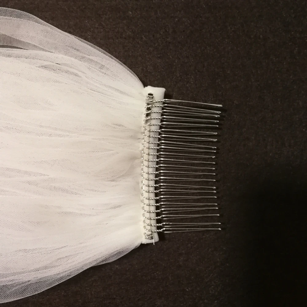 3 Meter Cathedral Wedding Veils Long Lace Edge Bridal Veil with Comb Wedding Accessories Bride Mantilla Wedding Veil