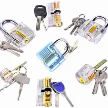 7 шт прозрачный замок с ключами, слесарные учебные замки, различные замки слесарные поставки