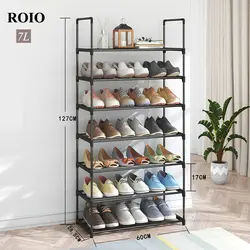 Zapatero sencillo, estante de almacenamiento de cada nivel, organizador de zapatos, soporte para ahorro de espacio, extraíble, a prueba de polvo, para el hogar, 3 4 pares