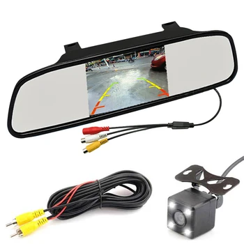 

5 inch HD Display 800*480 LCD Car Parking Mirror Monitor Video Reversing For Rear View Camera Parking Assistance System