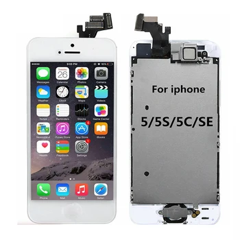 

100% tested For iPhone 5 5s se 5c LCD Display Touch Screen Digitizer Assembly+Home Button +Front Camera+Ear Speaker Full Screen