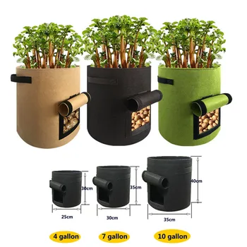 

5pcs Garden Tools Potato Grow Bag Jardin Gardening Tuin Planter Vegetable Flower Pot Planting Container Plant