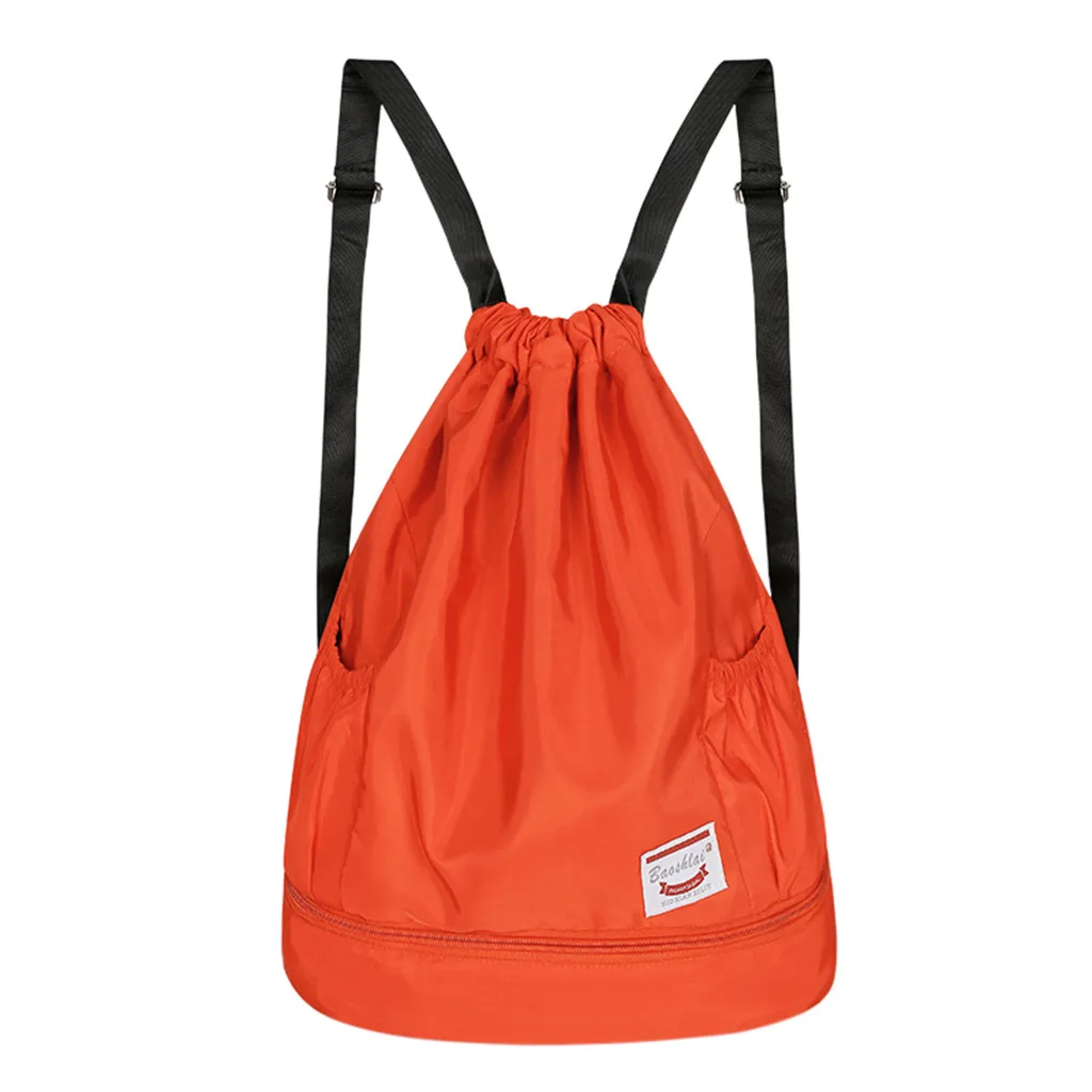 

Waterproof Outdoor Beach Swimming Sports Drawstring Backpack Organizer Gym Storage Bag for Shoes Towel Clothes Softback #C