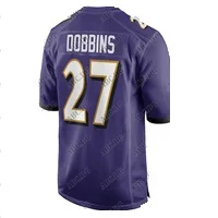 Custom American Football Jersey Men Women Kid Youth Dobbins Lamar Jackson Reed Marquise Brown Justin Tucker Purple White Black | Спорт и