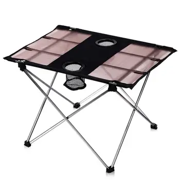 

Ultralight Folding Camping Table Portable Compact Roll Up Camp Tables with Carrying Bag for Outdoor Camping Hiking Picnic