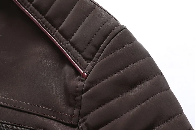 KIOVNO Men Fashion Pu Leather Jackets Coats Back Skull Embroidery Motorcycle Faxu Leather Jackets Outwear For Male Size M-3XL  (4)