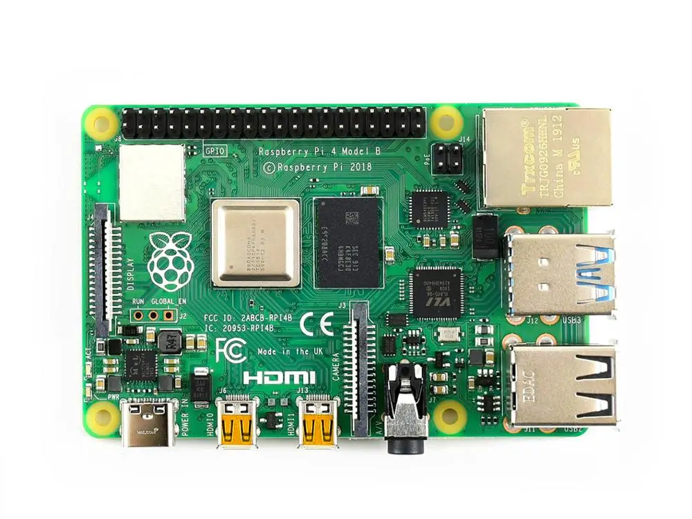 Оригинальная Raspberry Pi 4 Модель B 2GB ram, поддерживает двойной выход 4 K, Gigabit Ethernet, BCM2711B0(ARM Cortex-A72