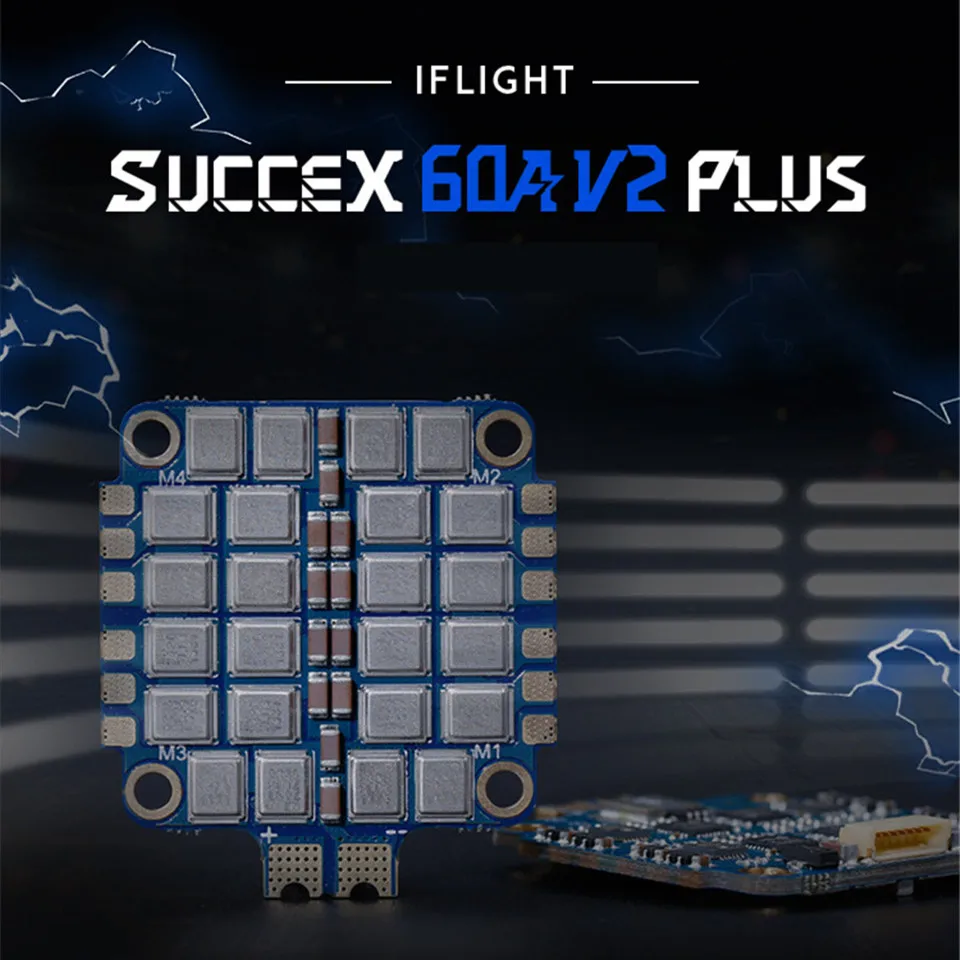 iFlight SucceX 60A V2 Plus 2-6S four-in-one ESC iron shell MOS Dshot1200
