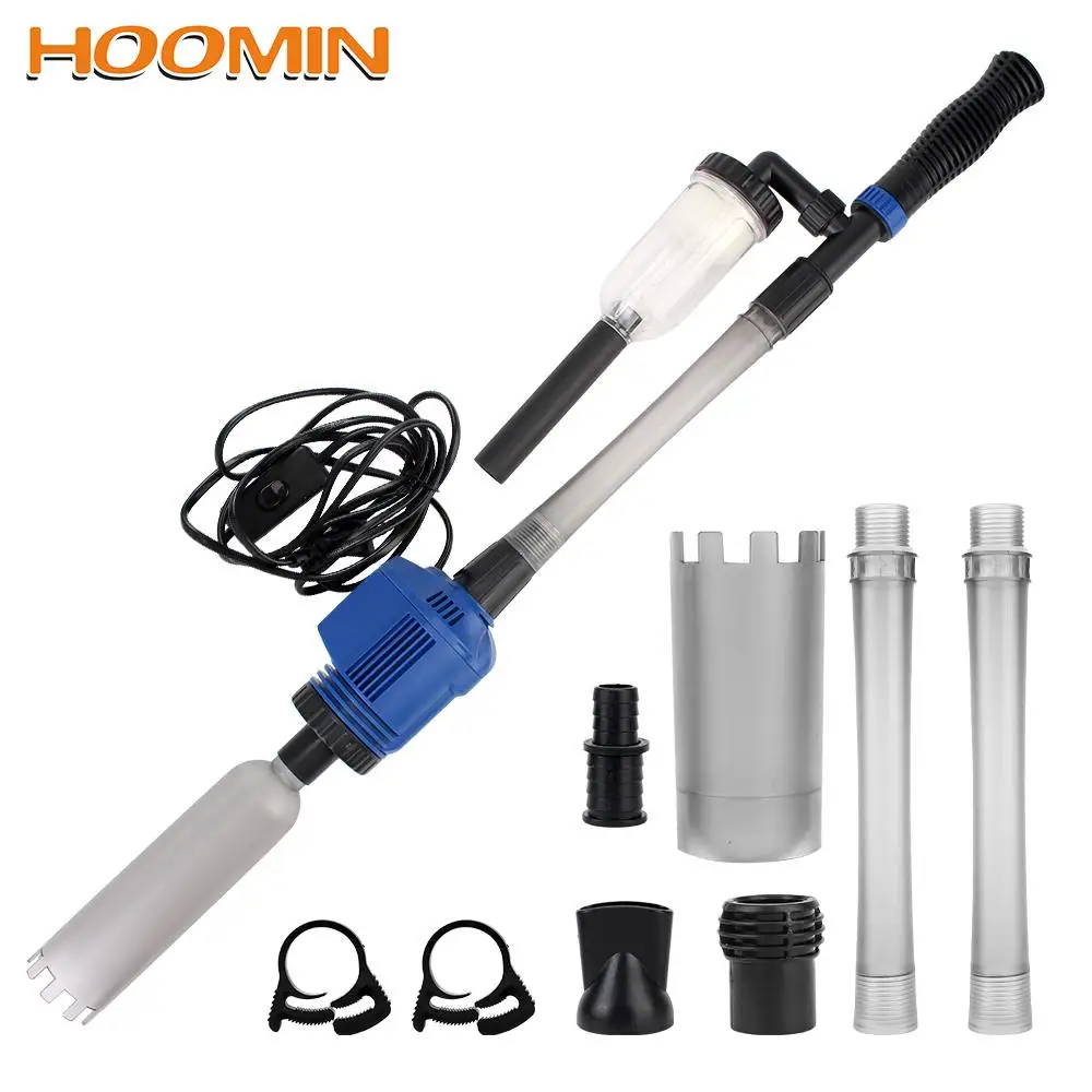 Aquarium Siphon Operated Cleaner Fish Tank Sand Washer Electric Filter Vacuum Gravel Water Changer US Plug |