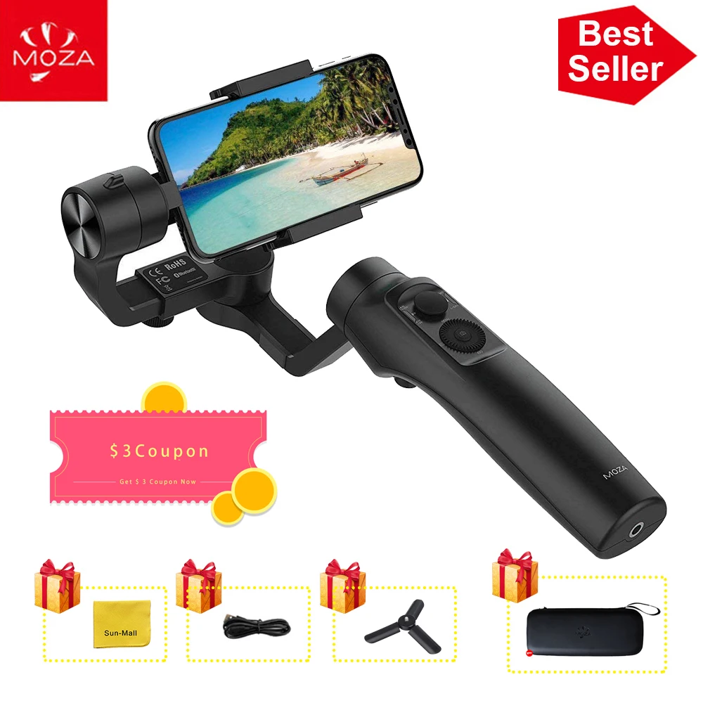Kaufen UK Lager MOZA MINI MI 3 Achse Handheld Gimbal Stabilisator für Smart phone iPhone X 8 Plus 8 Samsung s9 mit Maximale Nutzlast 300g