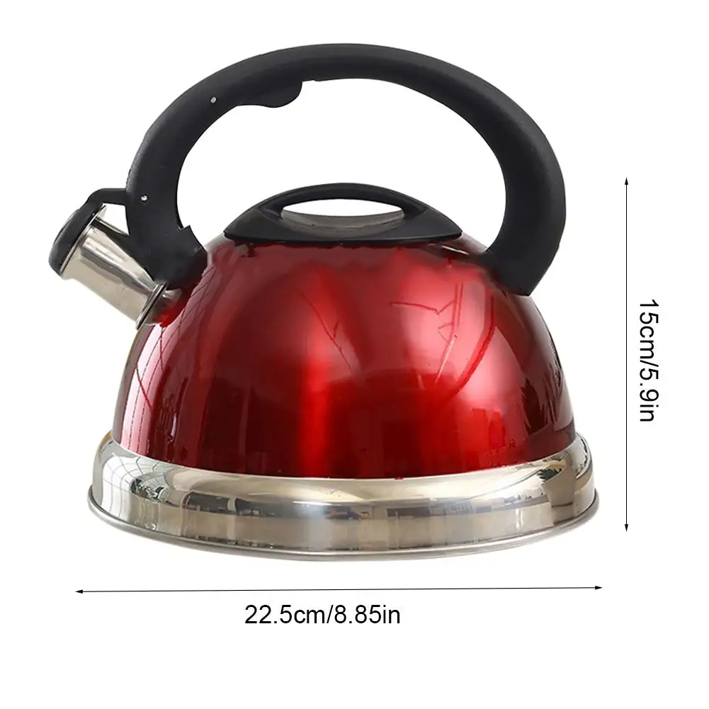 3л чайник из нержавеющей стали со свистком пищевой чайник с термостойкой ручкой-плита Подходит для всех кухонных инструментов