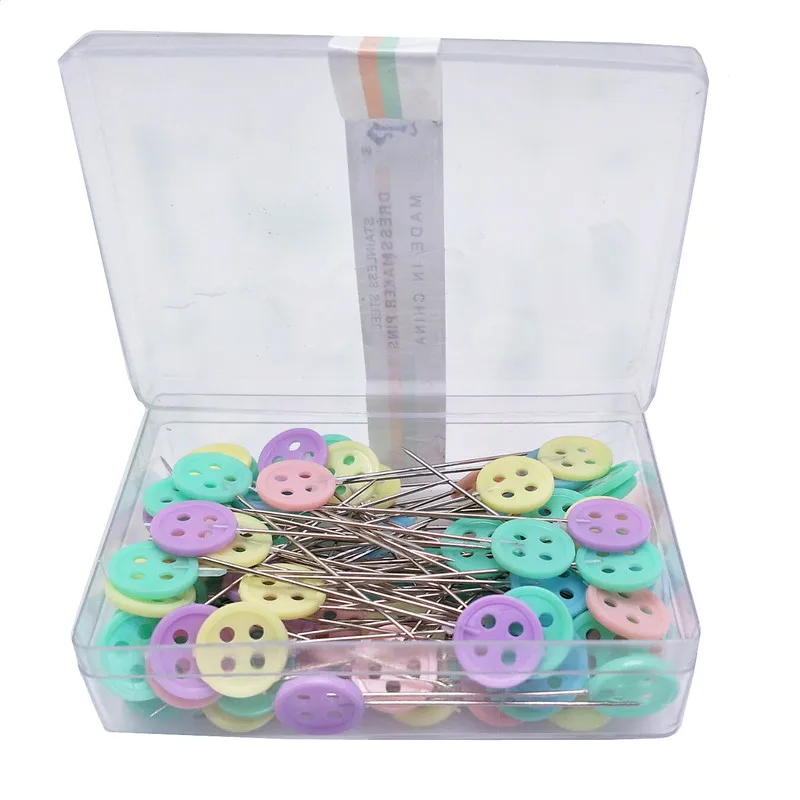 100Pcs Dressmaking Pins Embroidery Patchwork Pins Accessories Tools Sewing Needle DIY Sewing Accessories Stainless Steel 5BB5704 