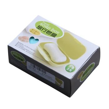 

Portable Travel Soap Dish Box Case Holder Container Wash Shower Bathroom Outdoor Blue