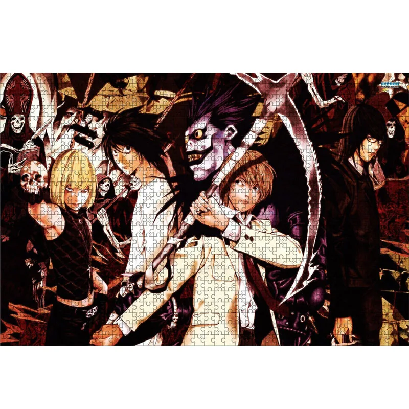 500 Piece Japanese Anime Death Note Puzzles Wooden Yagami Light Puzzles For Adults Children Educational Toys Gifts
